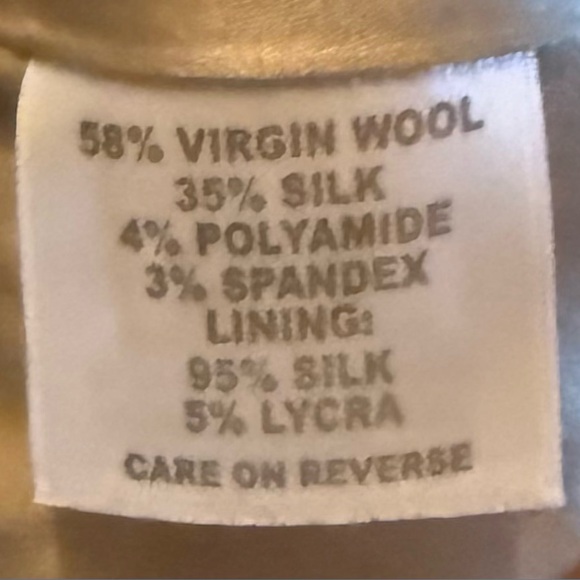 St. John Couture Cream Satin Pants! 👖 - Picture 8 of 9